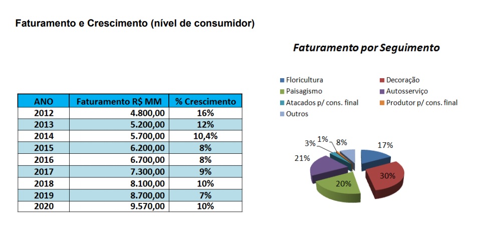 IBRAFLOR ATUALIZA PROJECAO DO MERCADO BRASILEIRO