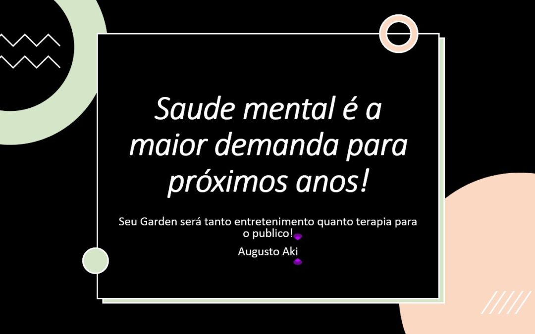 O ESGOTAMENTO EMOCIONAL É UMA DOENÇA. AS FLORES SAO UMA DAS CURAS!