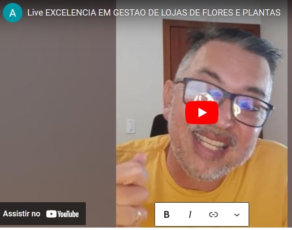 LIVE – EXCELENCIA EM GESTAO DE LOJAS DE PLANTAS