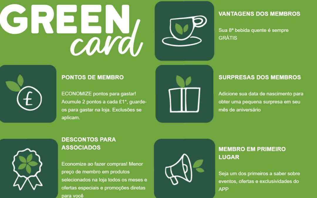 OLHA ESSE MODELO DE CARTAO FIDELIDADE DO GARDEN YORKSHIRE – ENGLAND